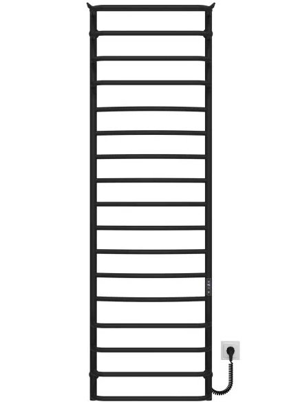 Електрична сушарка для рушників Deffi Юність П17 500х1700 праве підключення JD03 чорний C.YU.170.50.17.E.B.R.1