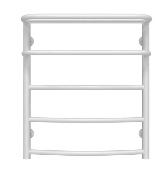 Полотенцесушитель водяной Deffi Отель П5 400х600 нижнее подключение белый C.OD.60.40.5.W.A