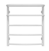 Полотенцесушитель водяной Deffi Отель П5 400х600 боковое левое подключение белый C.OD.60.40.5.W.B