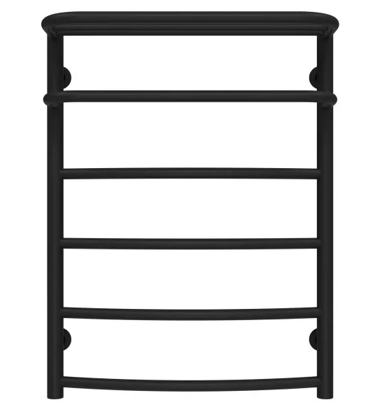 Полотенцесушитель водяной Deffi Отель П6 400х700 нижнее подключение черный C.OD.70.40.6.B.A