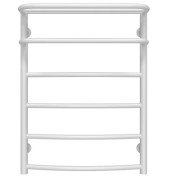 Полотенцесушитель водяной Deffi Отель П6 400х700 боковое левое подключение белый C.OD.70.40.6.W.B