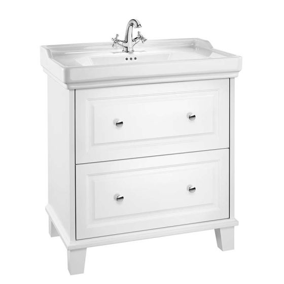 Тумба під раковину Roca Carmen 80х50 см МДФ/ДСП білий сатин A857135415