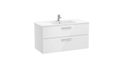 Тумба под раковину Roca Victoria 98,5x46 см МДФ/ДСП белый глянец A856681806