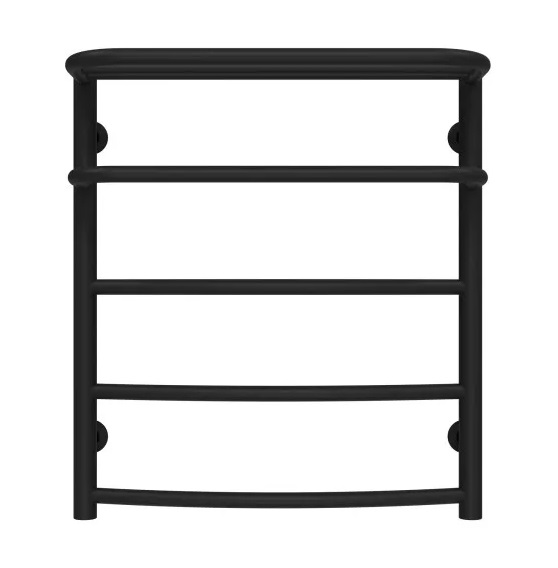 Полотенцесушитель водяной Deffi Отель П5 500х600 нижнее подключение черный C.OD.60.50.5.B.A