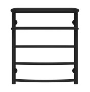 Полотенцесушитель водяной Deffi Отель П5 500х600 нижнее подключение черный C.OD.60.50.5.B.A