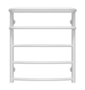 Полотенцесушитель водяной Deffi Отель П5 500х600 боковое левое подключение белый C.OD.60.50.5.W.B