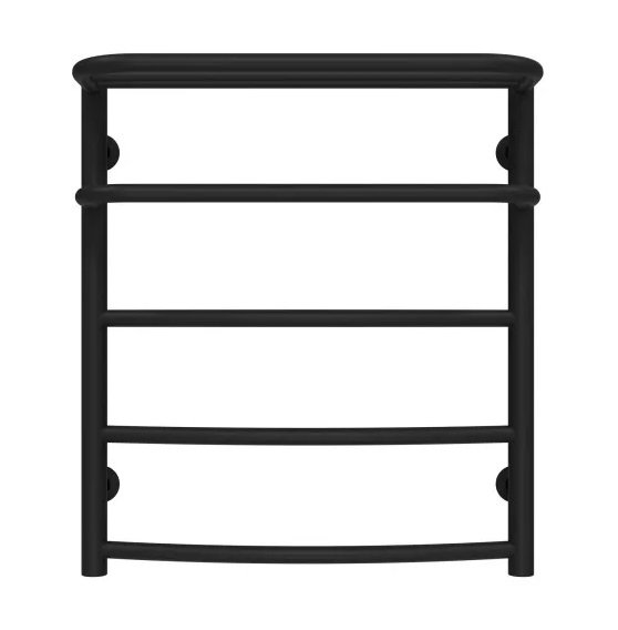 Полотенцесушитель водяной Deffi Отель П5 500х600 нижнее подключение черный C.OD.60.50.5.B.A