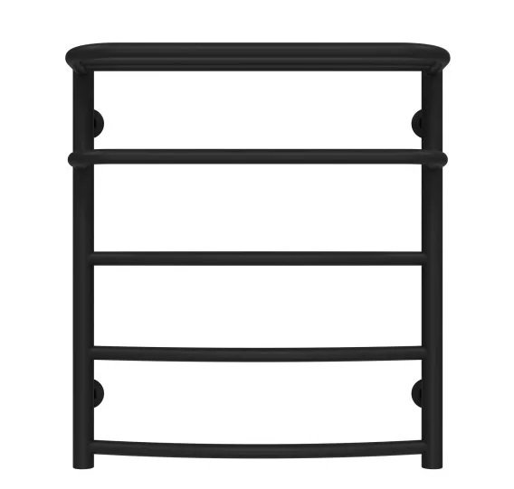 Сушка для рушників водяна Deffi Готель П5 500х600 бічне праве підключення чорний C.OD.60.50.5.B.C