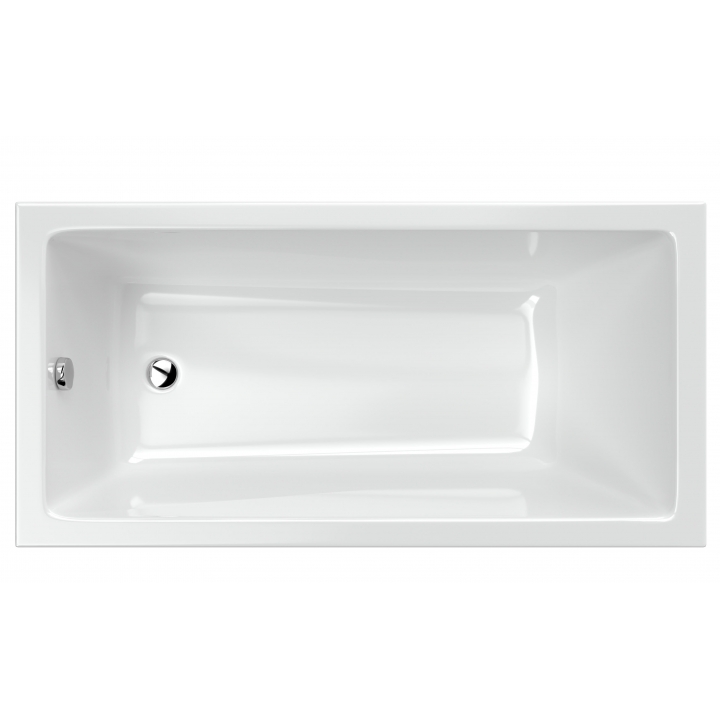 Ванна акриловая Radaway Mirella 140x70 см пристенная белый WA1-48-140x070S