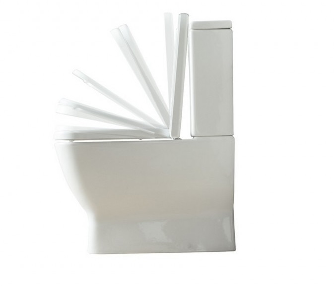 Унитаз-компакт напольный Sanwerk Emmasquare 36,5х61,5 см с крышкой керамика белый SW0003073