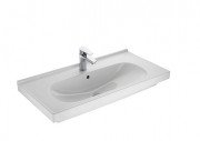 Раковина для ванної Sanwerk Basics 100х45 см кераміка білий UV0000145