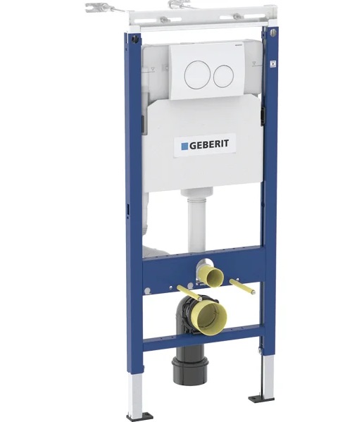 Система инсталляции Geberit Duofix с клавишей смыва Delta20 альпийский белый 458.122.11.2