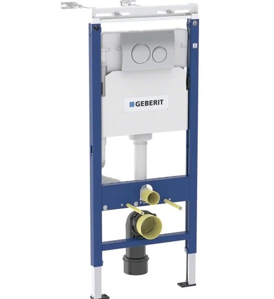 Система інсталяції Geberit Duofix із клавішею змиву Delta20 глянсовий хром 458.122.21.2