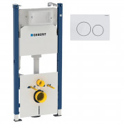 Система инсталляции Geberit Duofix с клавишей смыва Delta20 белый 458.126.00.1+115.127.11.1