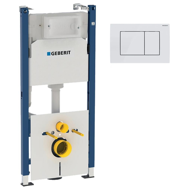 Система инсталляции Geberit Duofix с клавишей смыва Delta30 белый 458.126.00.1+115.137.11.1