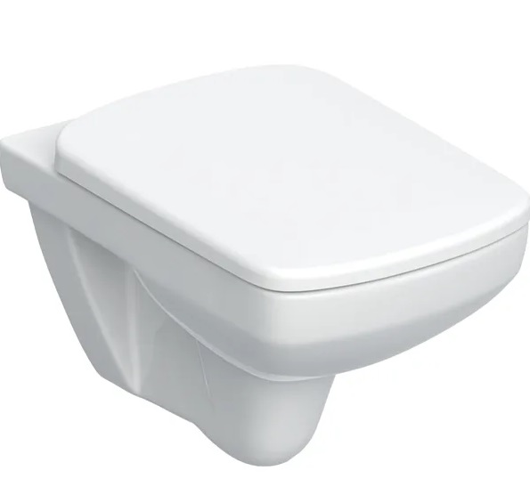 Унитаз подвесной Geberit Selnova Square 35,5х53 см с сидением с крышкой Soft-Close белый 501.961.00.1