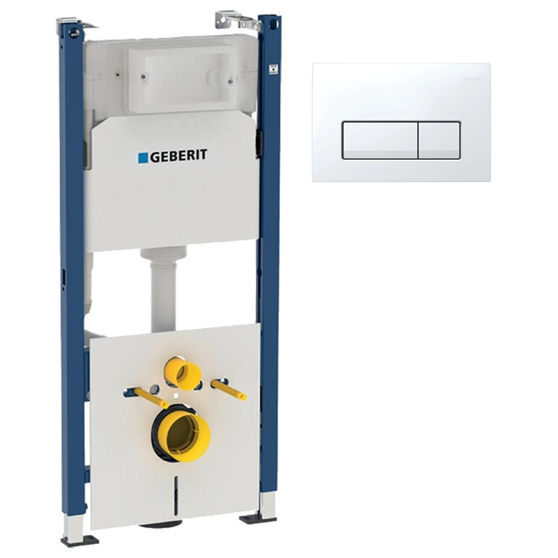 Система інсталяції Geberit Duofix із клавішею змиву Delta50 білий 458.126.00.1+115.119.11.1