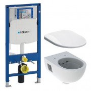 Система инсталляции Geberit Duofix Sigma с унитазом Selnova Rimfree с сидением soft-close 501.545.01.1+500.333.01.1+111.300.00.5