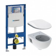 Система инсталляции Geberit Duofix Sigma с унитазом Selnova Rimfree с сидением soft-close 501.545.01.1+500.335.01.1+111.300.00.5
