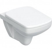 Унитаз подвесной Geberit Selnova Square 35,5х53 см с сидением с крышкой Soft-Close белый 501.961.00.1