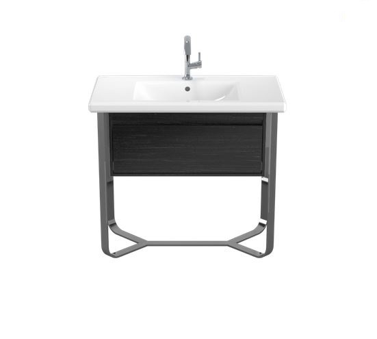 Тумба під раковину Villeroy & Boch Antheus 92,7х50 см сталь/дерево чорний ясен B06510PW