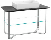 Консоль под раковину Villeroy & Boch Antheus 120х57 см нержавеющая сталь/мрамор черный B06400RP