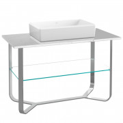 Консоль под раковину Villeroy & Boch Antheus 120х57 см нержавеющая сталь/мрамор каррара B06401RC