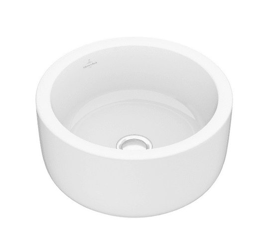 Раковина для ванной Villeroy & Boch Architectura ⌀40 см санитарная керамика альпийский белый CeramicPlus 412540R1