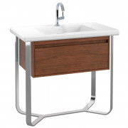 Тумба під раковину Villeroy & Boch Antheus 92,7х50 см сталь/дерево американський горіх B06510PV