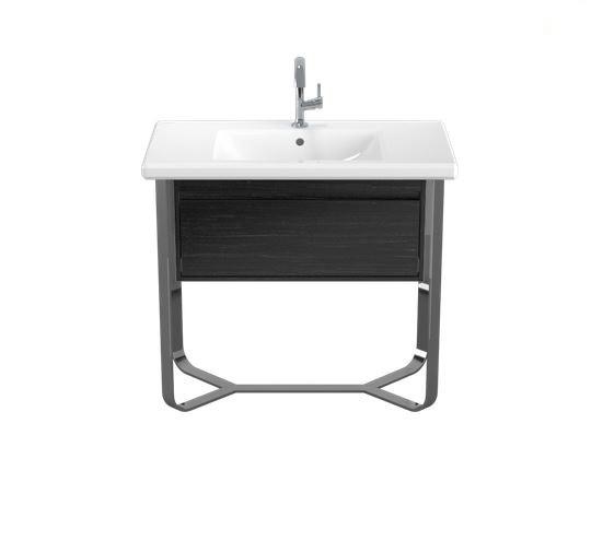 Тумба під раковину Villeroy & Boch Antheus 92,7х50 см сталь/дерево чорний ясен B06510PW