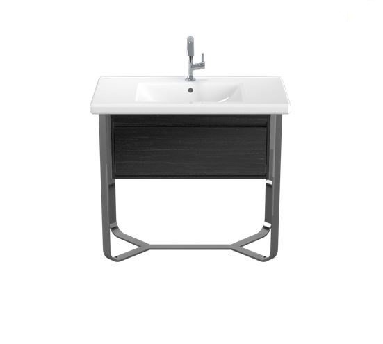 Тумба под раковину Villeroy & Boch Antheus 92,7х50 см сталь/дерево черный ясень B06510PW