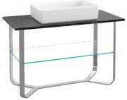 Консоль под раковину Villeroy & Boch Antheus 120х57 см нержавеющая сталь/мрамор черный B06400RP