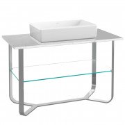 Консоль под раковину Villeroy & Boch Antheus 120х57 см нержавеющая сталь/мрамор каррара B06401RC