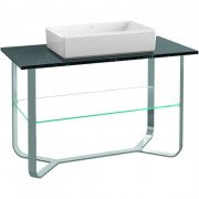 Консоль под раковину Villeroy & Boch Antheus 120х57 см нержавеющая сталь/мрамор черный B06401RP