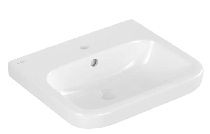 Раковина для ванной Villeroy & Boch Architectura 55х47 см шлифованная санитарная керамика альпийский белый CeramicPlus 41885GR1