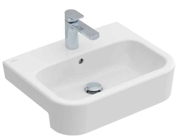 Раковина для ванної кімнати Villeroy & Boch Architectura 55х43 см санітарна кераміка альпійський білий CeramicPlus 419055R1