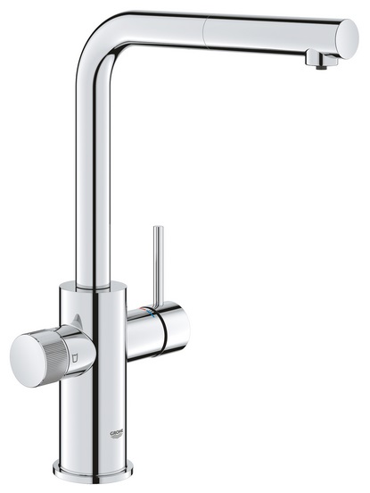Змішувач для кухні Grohe Blue Pure Minta під фільтр з висувною лійкою хром 30590000