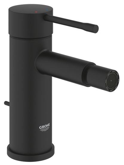 Змішувач для біде Grohe Essence New одноважільний з донним клапаном фантомний чорний 24395KF1