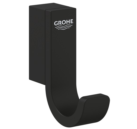 Гачок для ванної Grohe Selection одинарний метал чорний фантомний 41216KF0