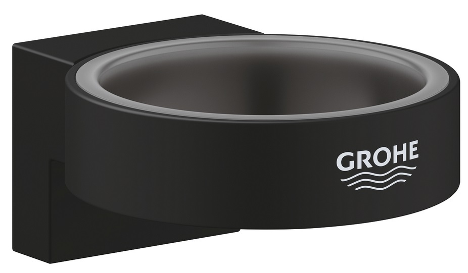 Тримач для склянки/дозатора рідкого мила Grohe Selection метал фантомний чорний 41217KF0