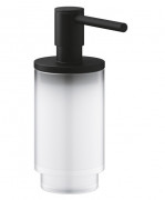 Диспенсер для жидкого мыла Grohe Selection металл фантомный черный/матовое стекло 41218KF0