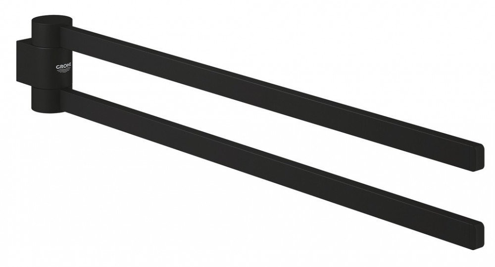 Тримач для рушників Grohe Selection поворотний метал фантомний чорний 41219KF0