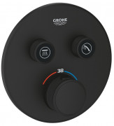 Термостат для душа скрытого монтажа Grohe Grohtherm SmartControl 2 выхода фантомный черный 29507KF0