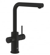 Смеситель для кухни Grohe Blue Pure Minta под фильтр с выдвижной лейкой фантомный черный 30590KF0