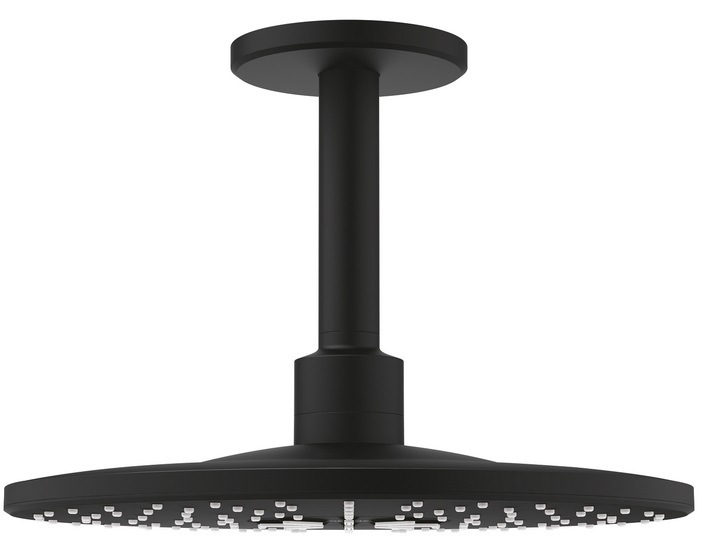 Верхній душ Grohe Rainshower 310 SmartActive з кронштейном 2 режими чорний фантомний 22124KF0