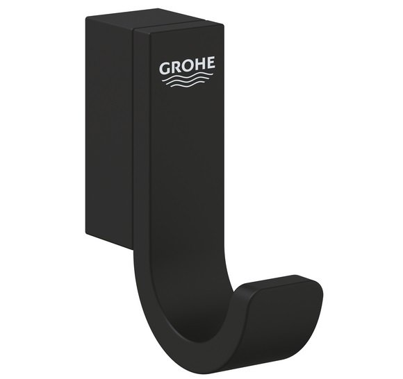 Гачок для ванної Grohe Selection одинарний метал чорний фантомний 41216KF0