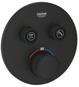 Термостат для душа скрытого монтажа Grohe Grohtherm SmartControl 2 выхода фантомный черный 29507KF0