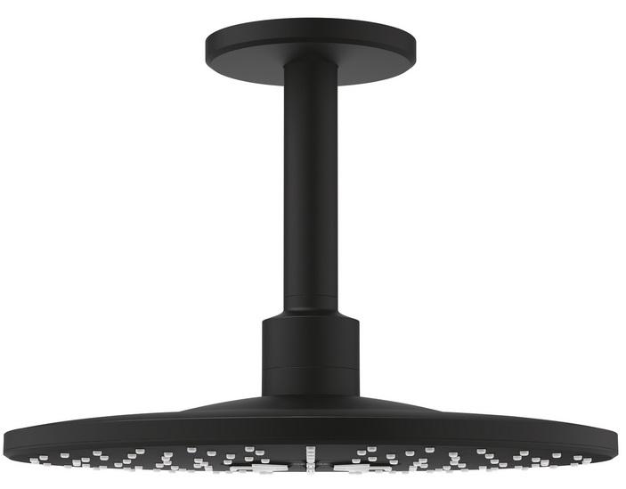 Верхний душ Grohe Rainshower 310 SmartActive с кронштейном 2 режима фантомный черный 22124KF0
