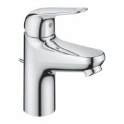 Смеситель для раковины Grohe EuroEco однорычажный с донным клапаном хром 23262001