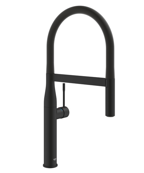 Смеситель для кухни Grohe Essence New однорычажный с выдвижной лейкой фантомный черный 30503KF0